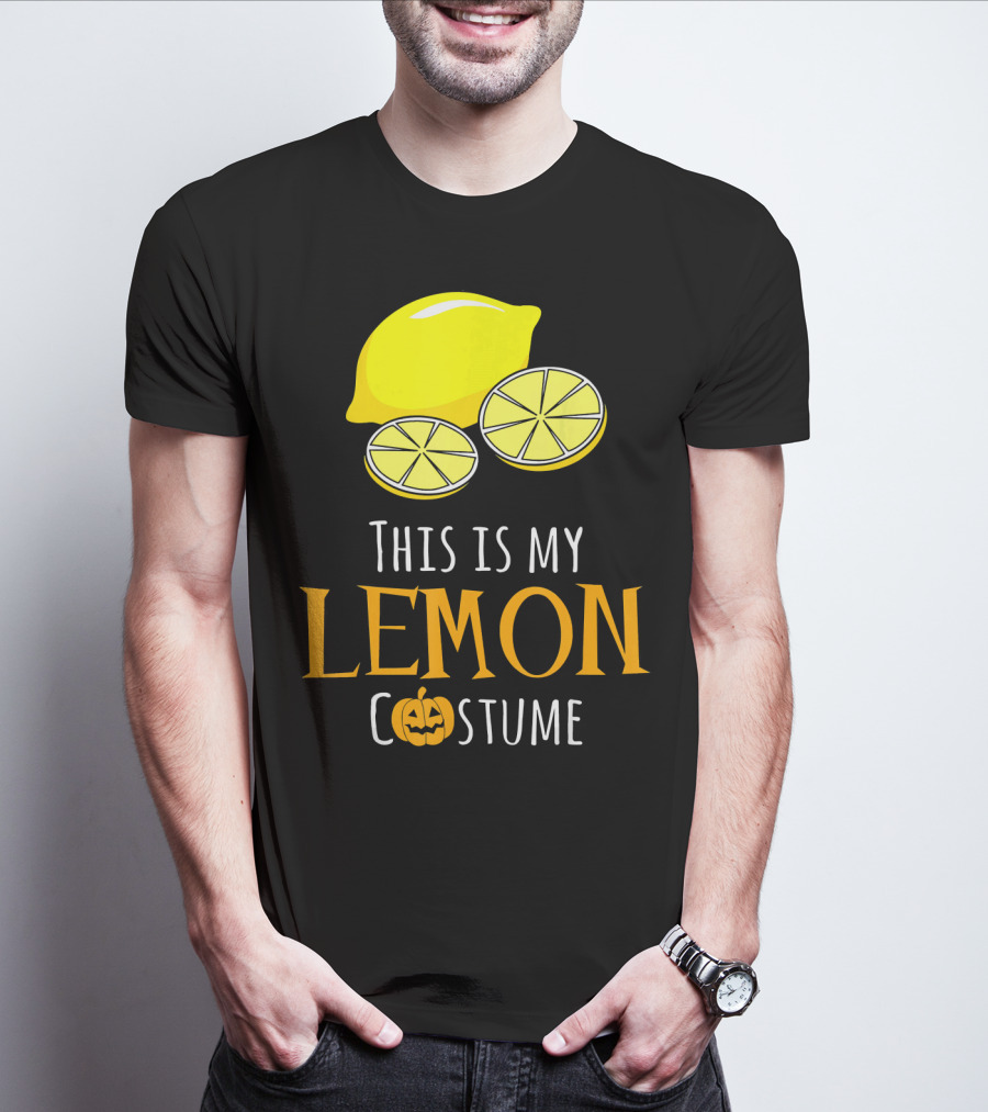 This Is My Lemon Costume With Halloween Pumpkin Family T-Shirt