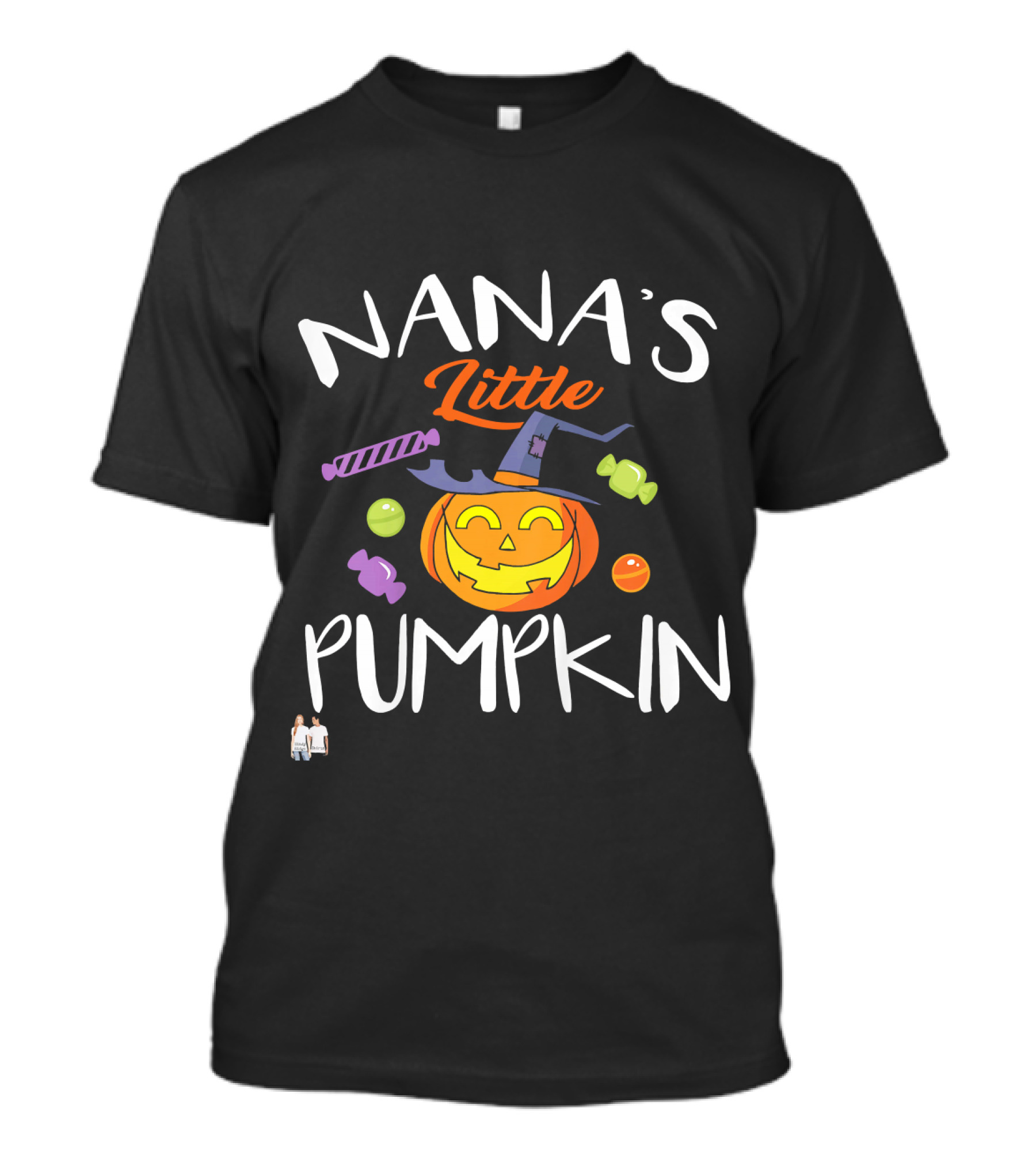 Nana's Little Pumpkin Halloween Candy Jack O'Lantern T-Shirt