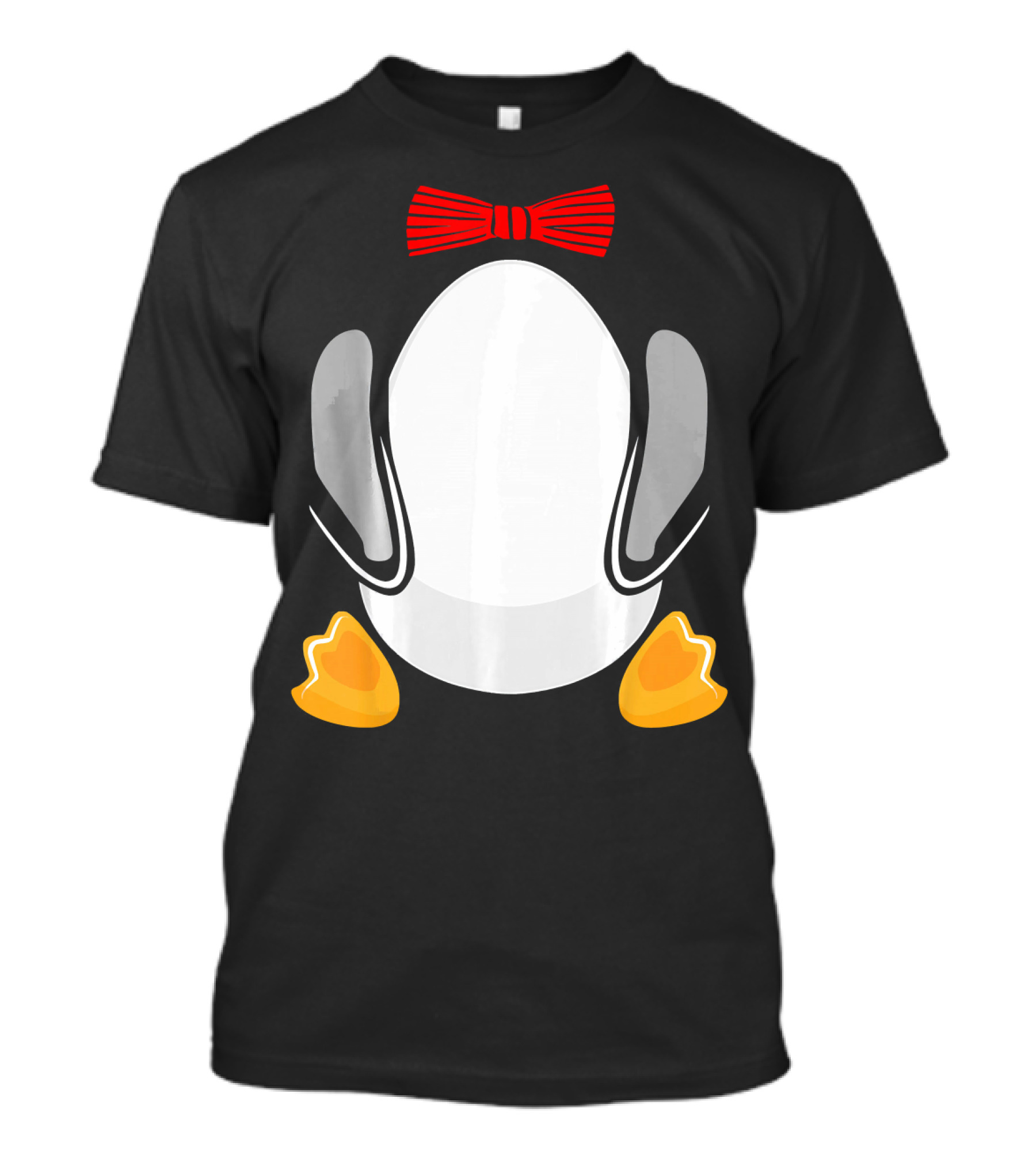 Funny Penguin Kids Halloween Costume Bowtie Feet T-Shirt