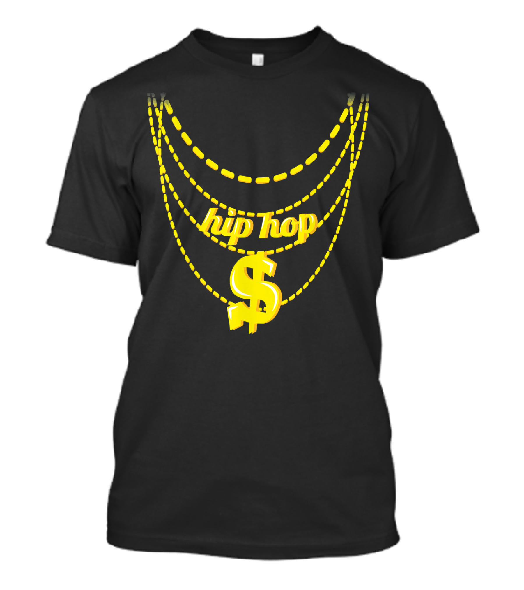 Hip Hop Dollar Sign Chains Costume Halloween T-Shirt