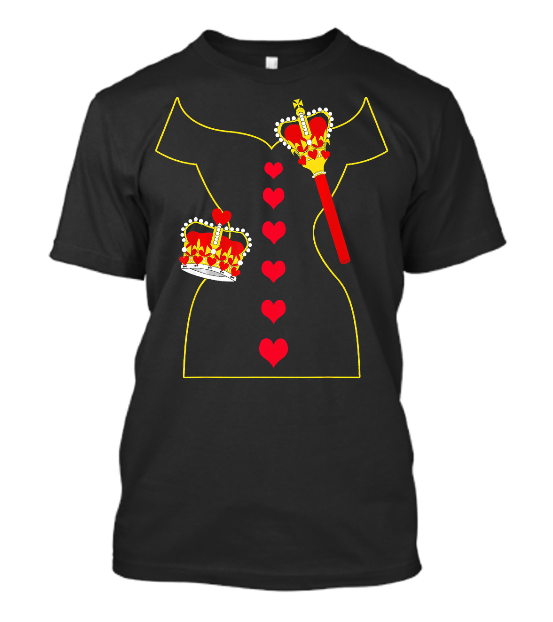 Heart Dress Queen Crown Scepter T-Shirt