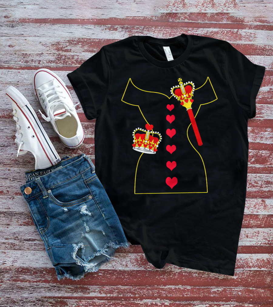 Heart Dress Queen Crown Scepter T-Shirt