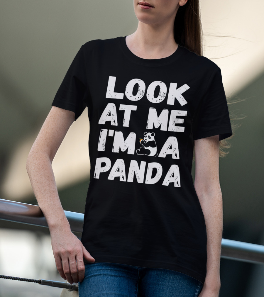 Look At Me I'm A Panda Holding Candy Halloween Co T-Shirt