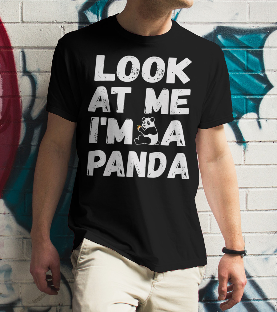 Look At Me I'm A Panda Holding Candy Halloween Co T-Shirt