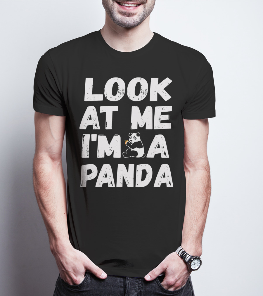 Look At Me I'm A Panda Holding Candy Halloween Co T-Shirt