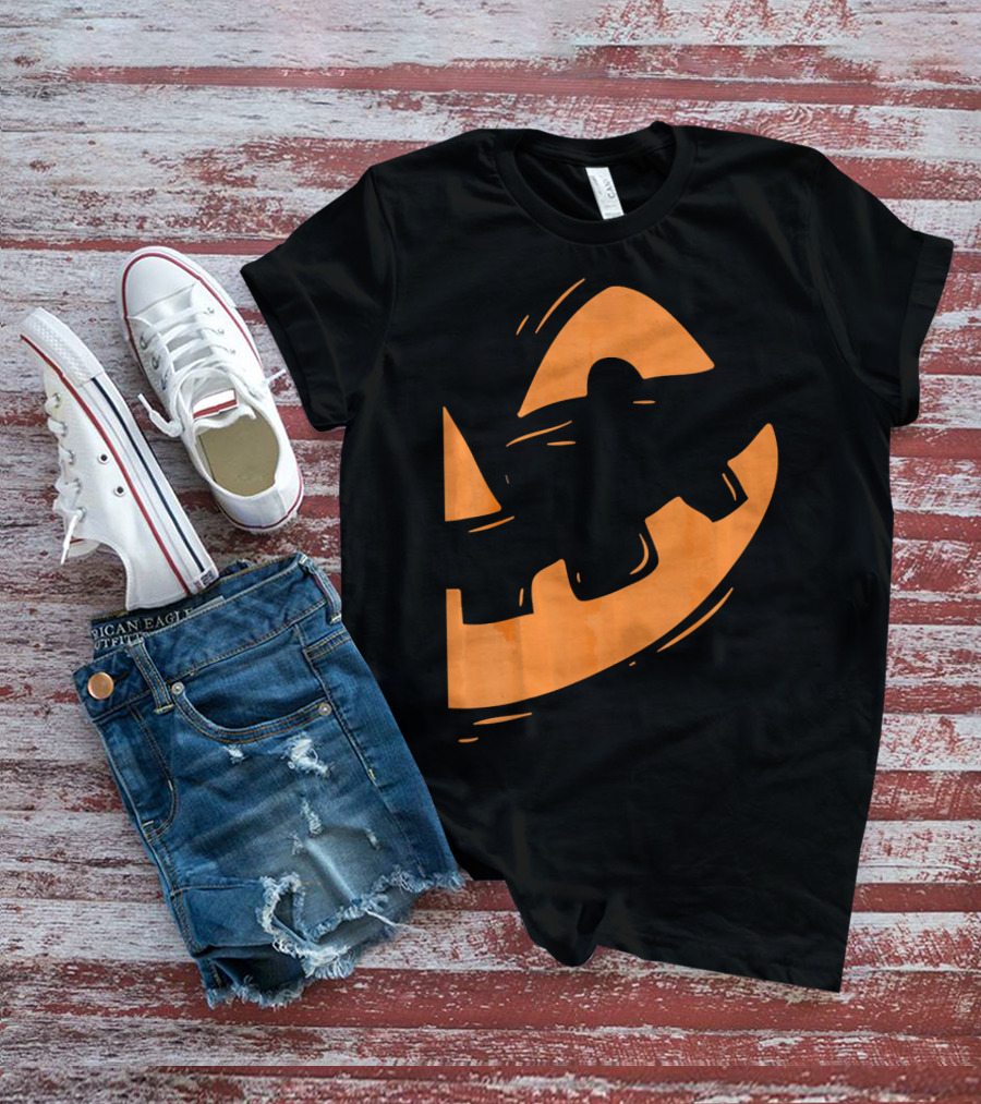 Jack O Lantern Pumpkin Face Halloween Smile T-Shirt