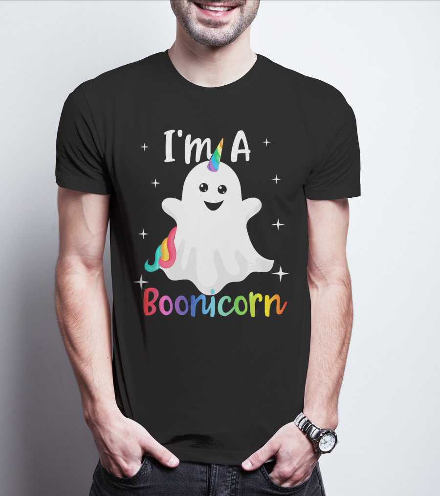 I'm A Boonicorn Cute Halloween Funny Unicorn Ghost T-Shirt
