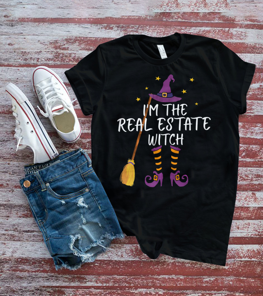 I'm The Real Estate Witch Halloween Realtor T-Shirt