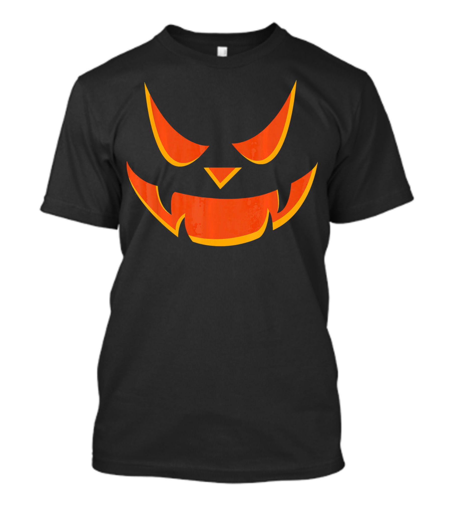Scary Pumpkin Face Jack O Lantern Halloween T-Shirt