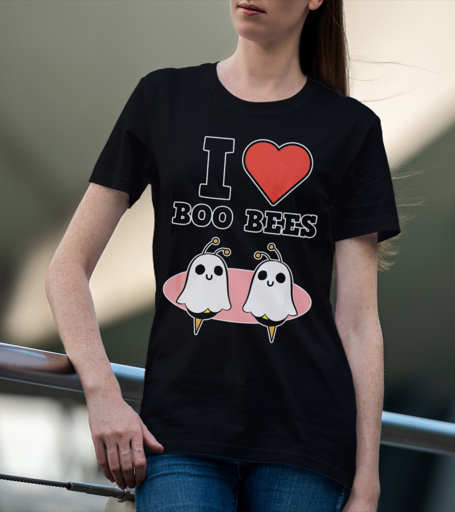 I Love Boo Bees Halloween T-Shirt