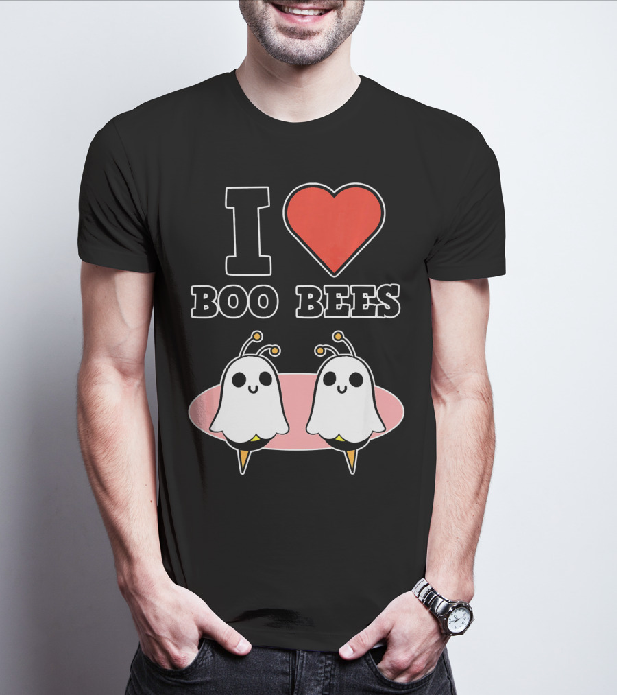 I Love Boo Bees Halloween T-Shirt
