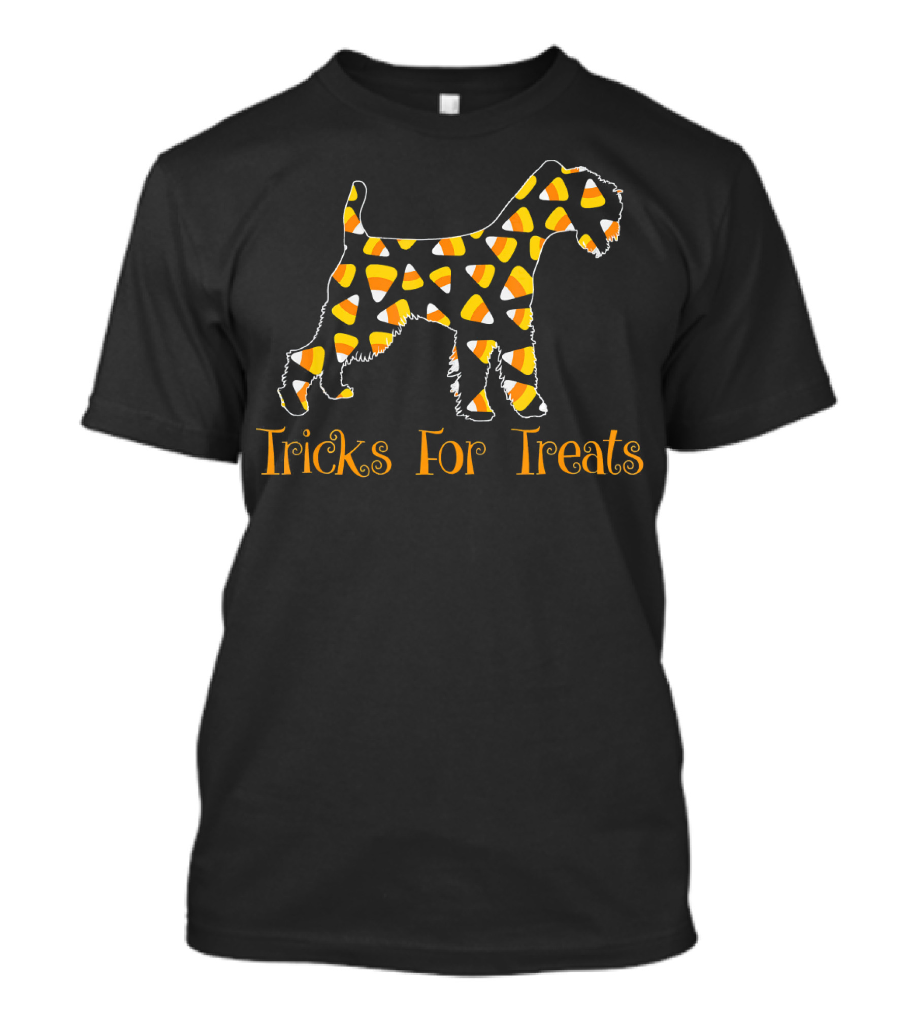 Soft Coated Wheaten Terrier Tricks For Treats Candy Corn T-Shirt