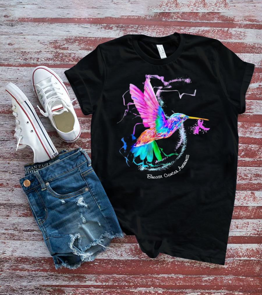 Hummingbird Breast Cancer Awareness T-Shirt