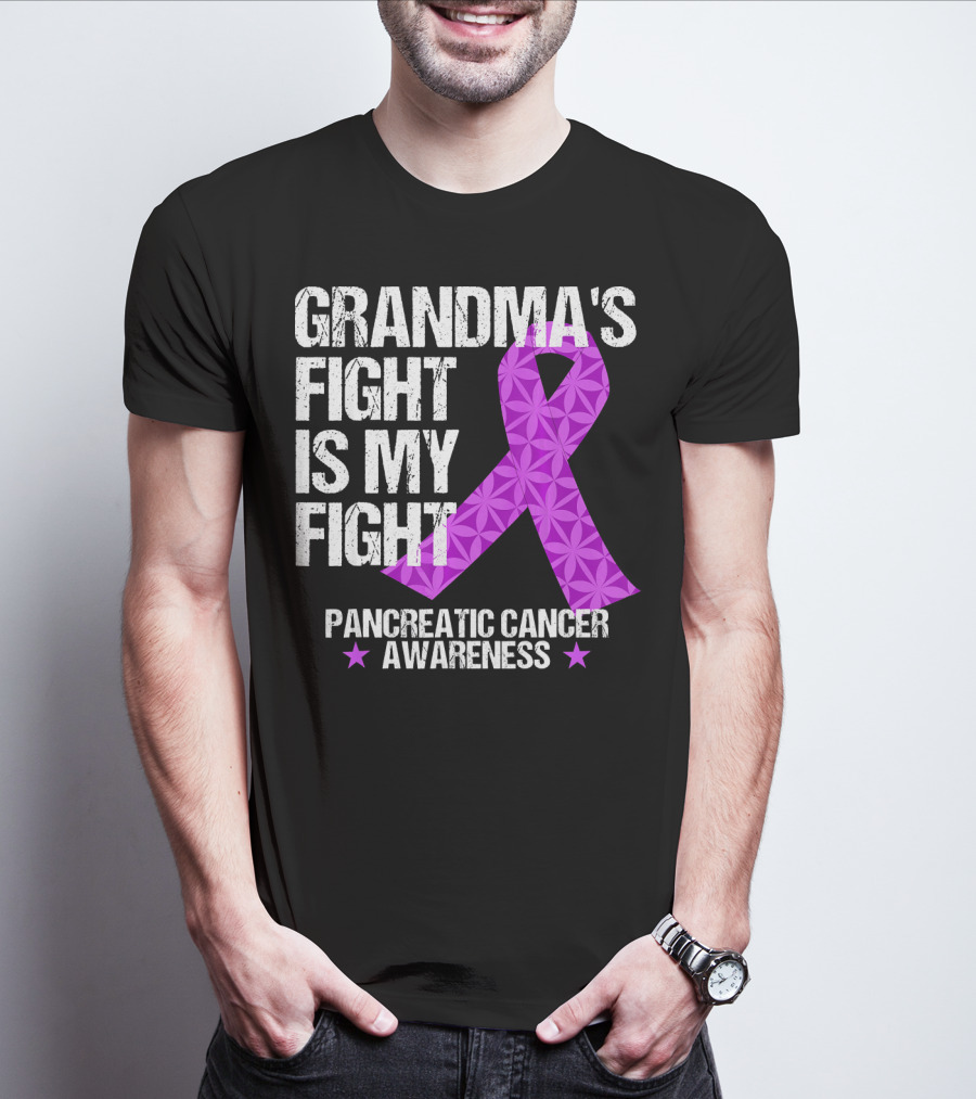 Grandma's Fight Is My Fight Pancreatic Cancer Awareness T-Shirt