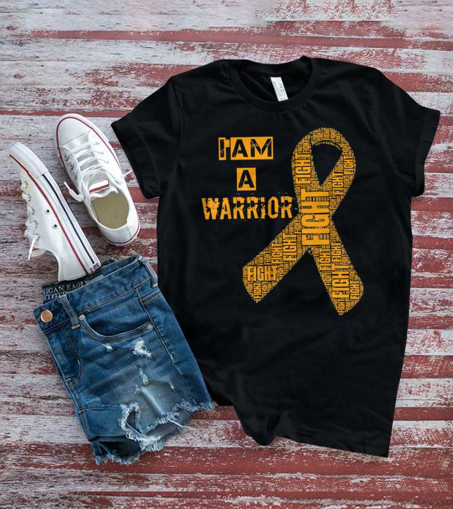 I Am A Warrior Fight Leukemia Cancer Awareness T-Shirt