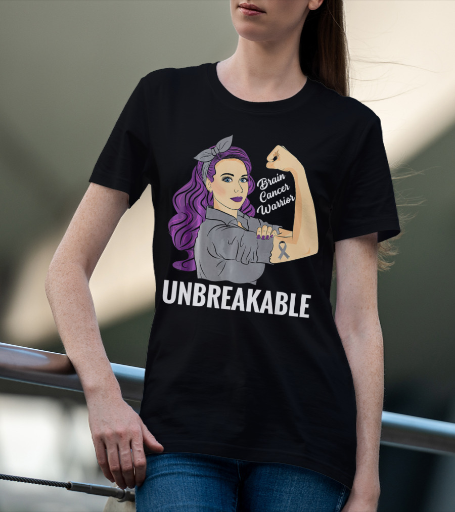 Unbreakable Brain Cancer Warrior T-Shirt