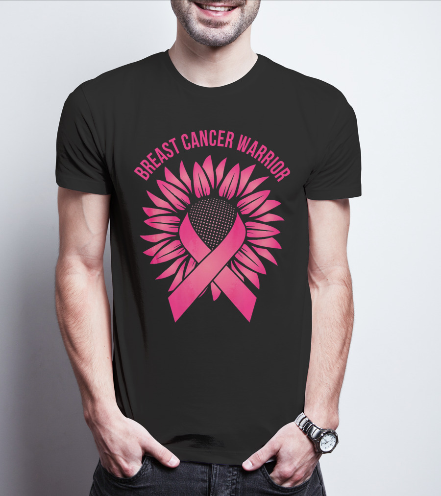 Breast Cancer Warrior Sunflower T-Shirt