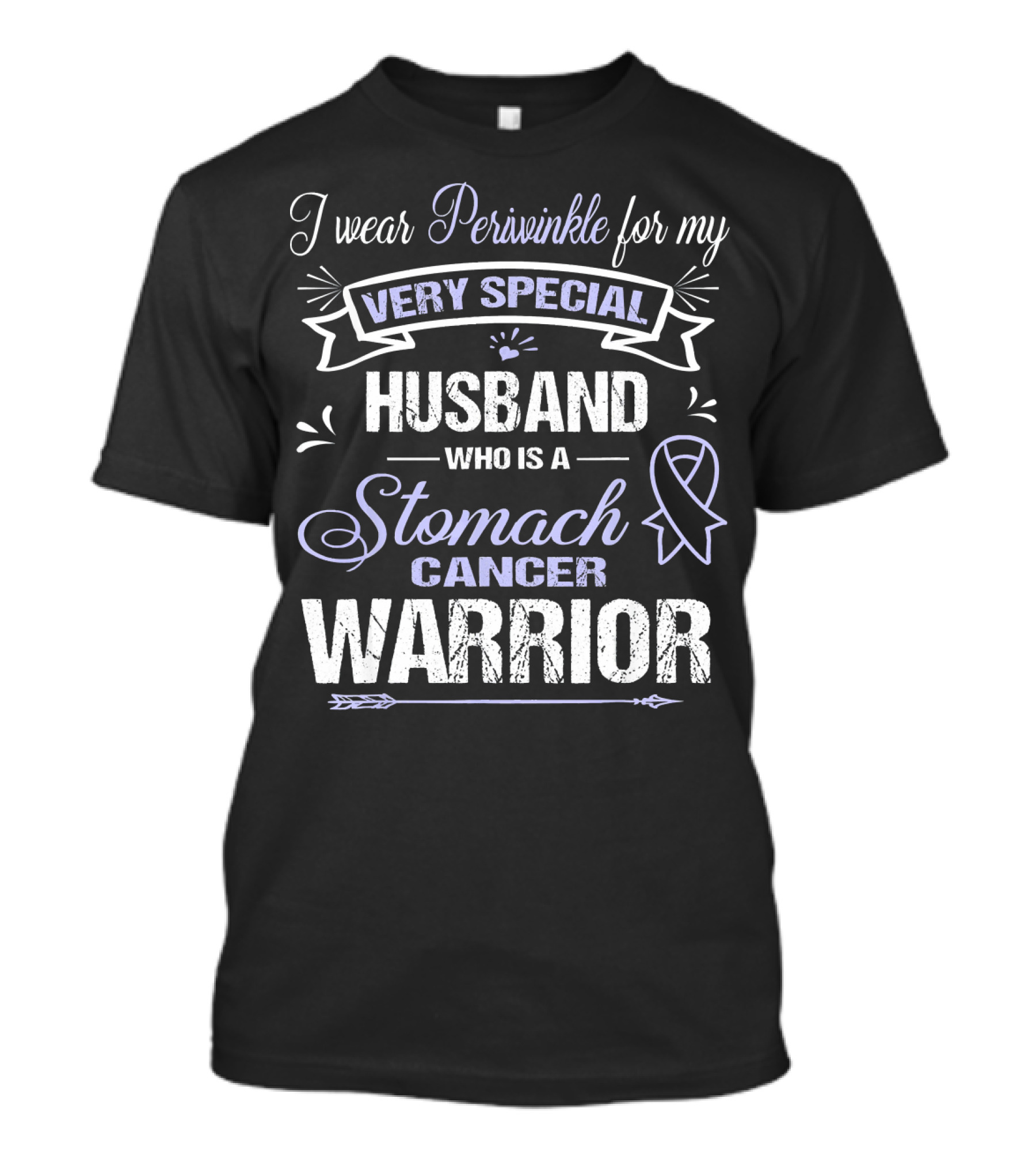 I Wear Periwinkle For My Very Special Husband Who Is A Stomach Cancer Warrior T-Shirt