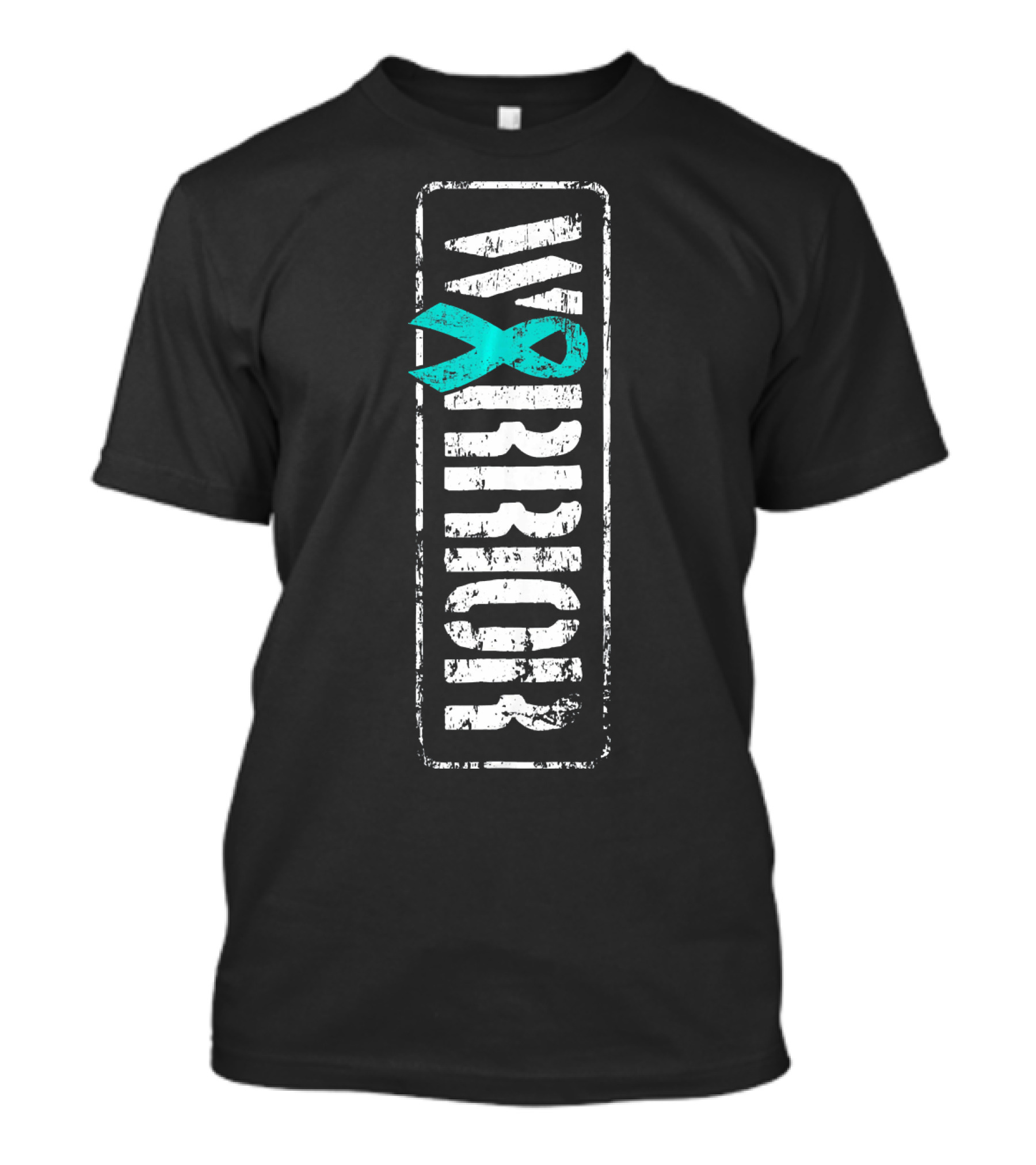 Ovarian Cancer Awareness Warrior Teal T-Shirt