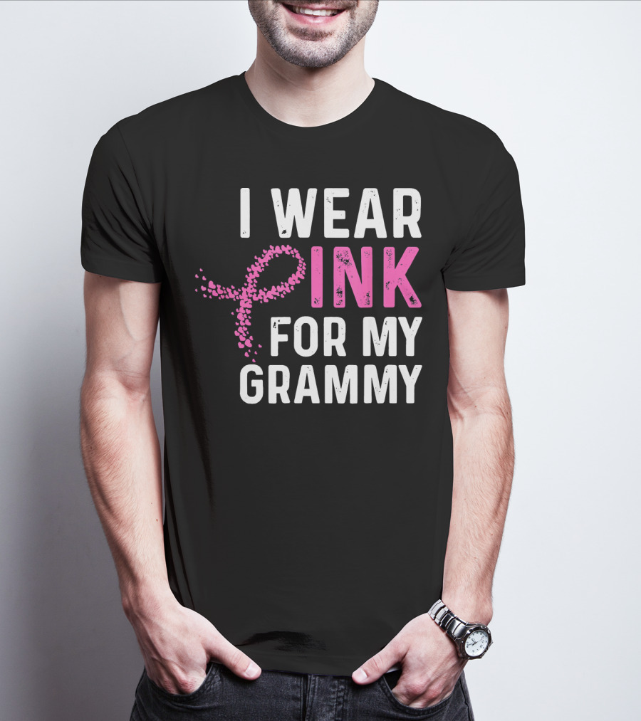 I Wear Pink For My Grammy Breast Cancer Awareness T-Shirt