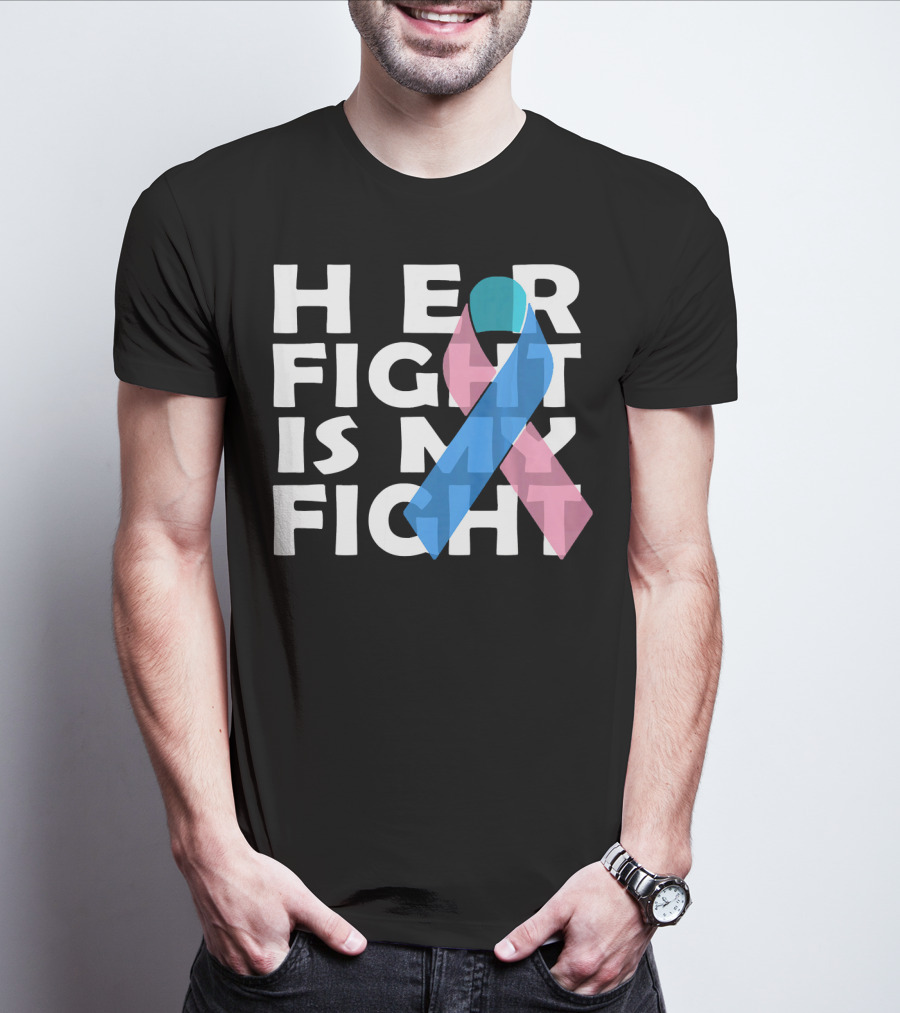 Her Fight Is My Fight Thyroid Cancer T-Shirt
