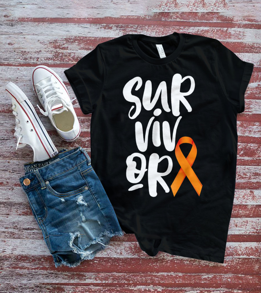 Leukemia Cancer Survivor Orange T-Shirt