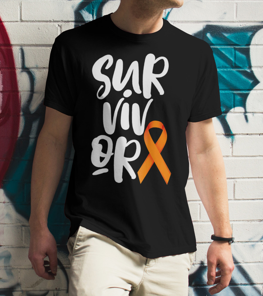 Leukemia Cancer Survivor Orange T-Shirt