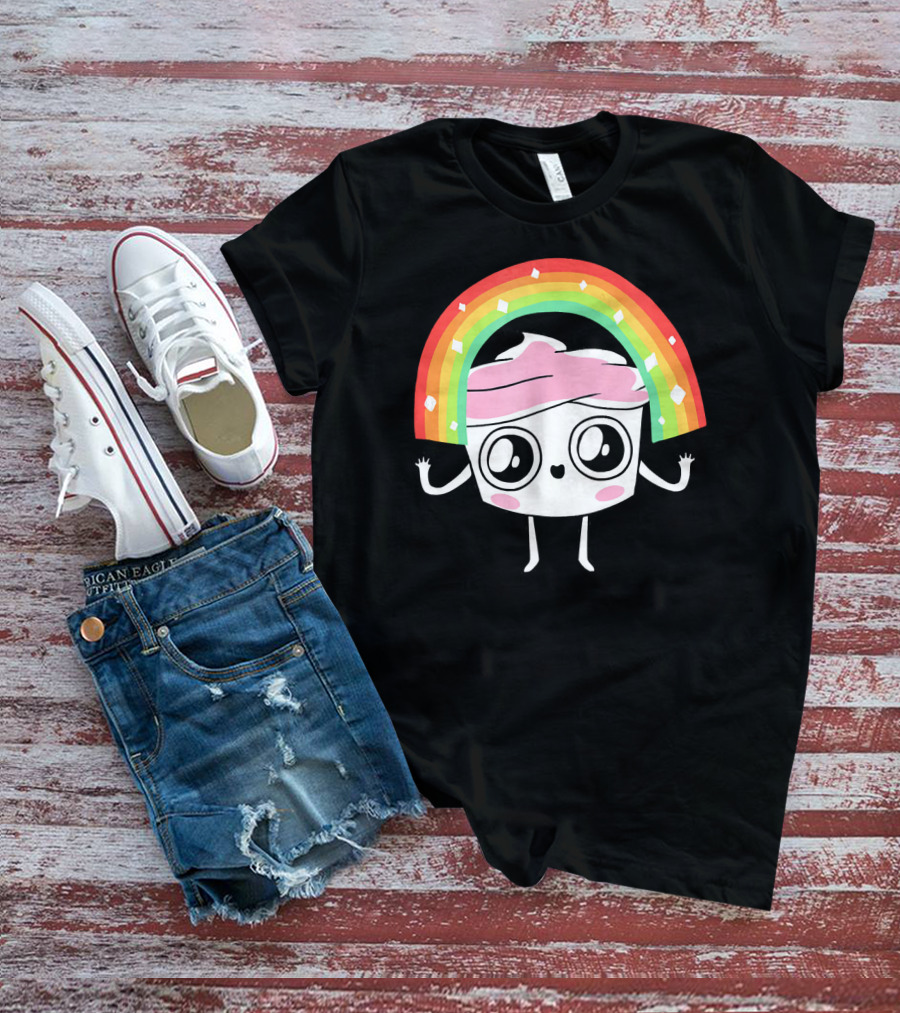 The Good Advice Cupcake Kawaii Rainbow Delight T-Shirt