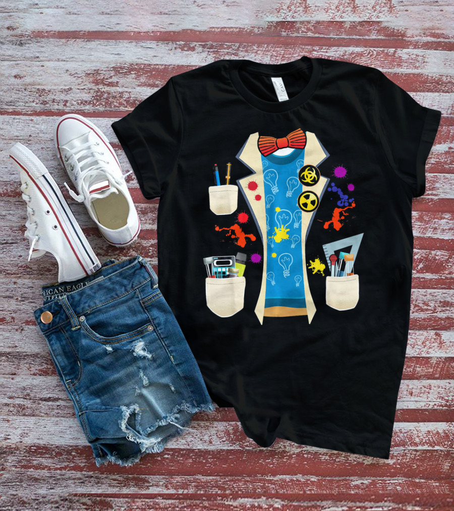 Halloween Mad Chemist Scientist DIY Costume Elements And Tools T-Shirt