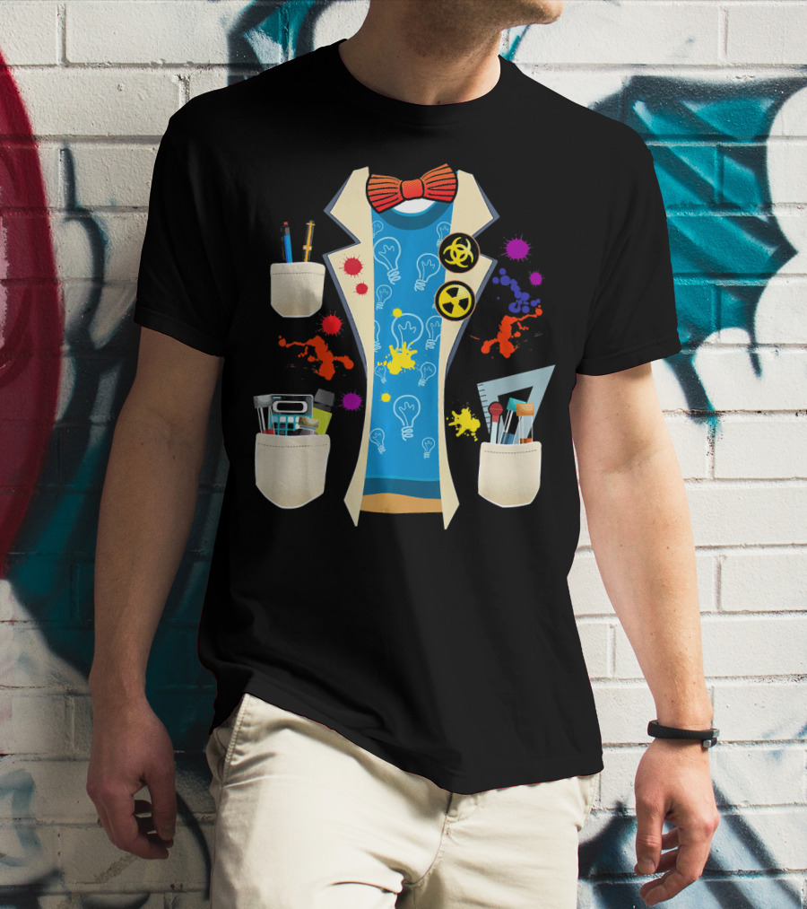 Halloween Mad Chemist Scientist DIY Costume Elements And Tools T-Shirt