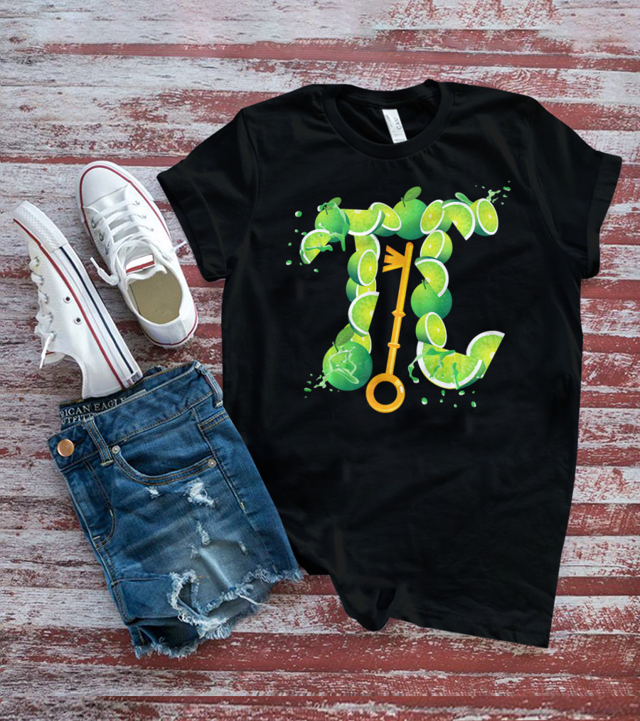 Key Lime Pi Day Pun Science Marc Key Lime Slices And Math T-Shirt