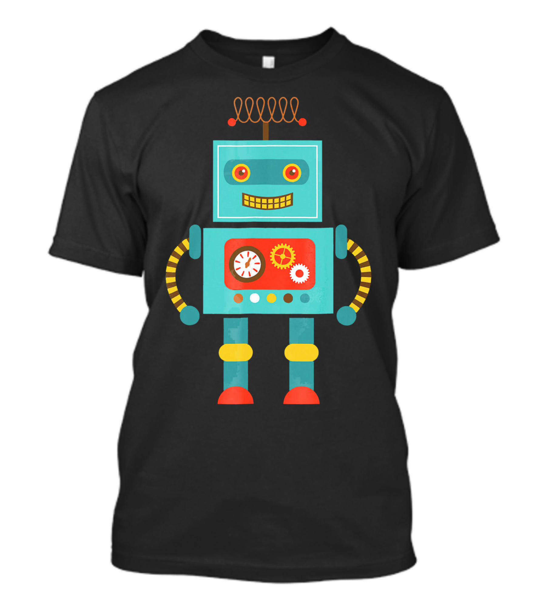 Cute Retro Robot Vintage Science T-Shirt