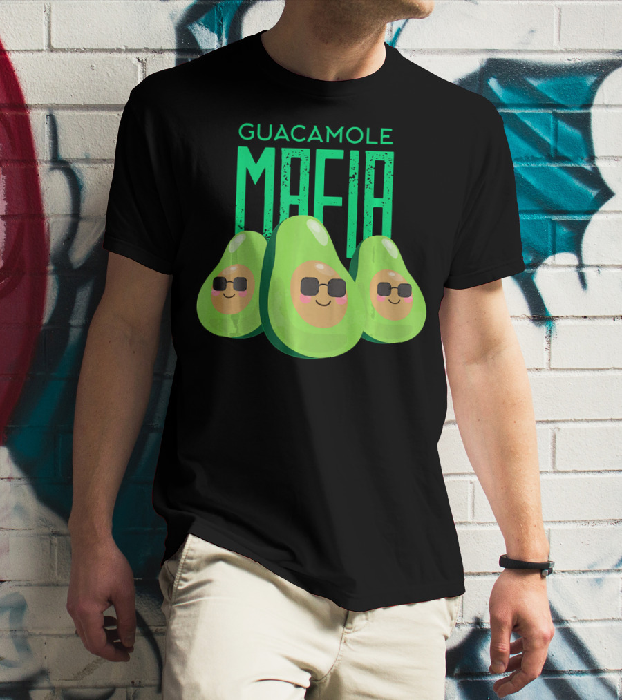 Guacamole Mafia Avogato Cool Avocado T-Shirt
