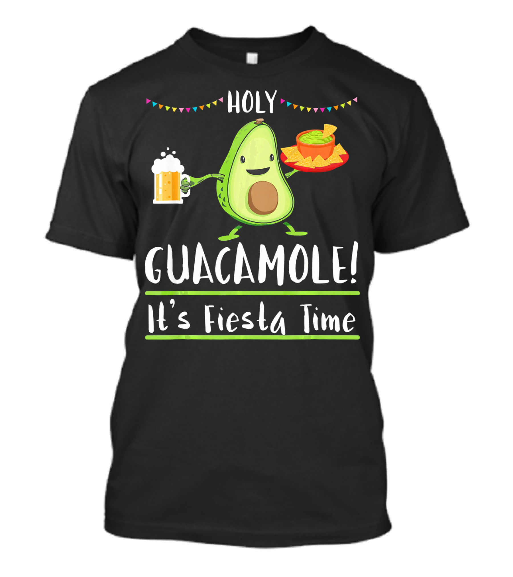 Holy Guacamole It's Fiesta Time Avocado Cinco De Mayo T-Shirt