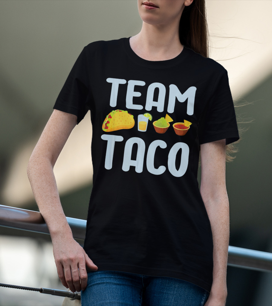 Team Taco Funny Tacos Tequila Salsa Guacamole T-Shirt