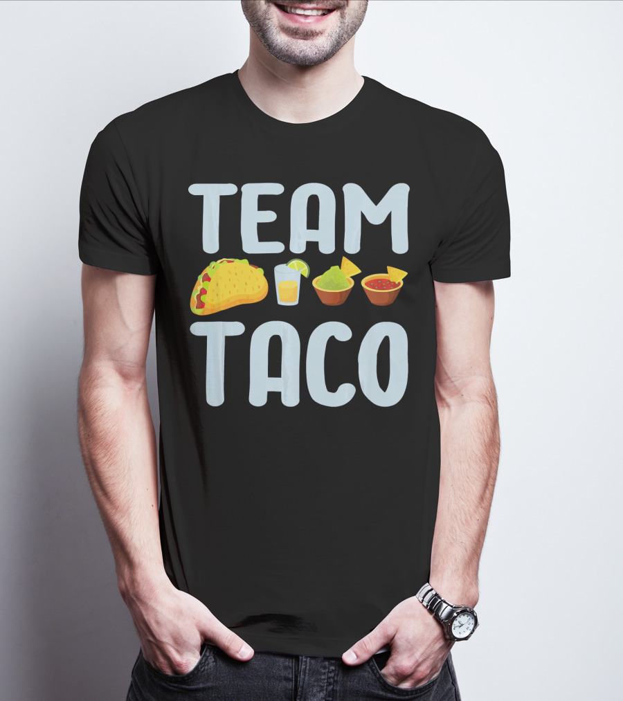 Team Taco Funny Tacos Tequila Salsa Guacamole T-Shirt