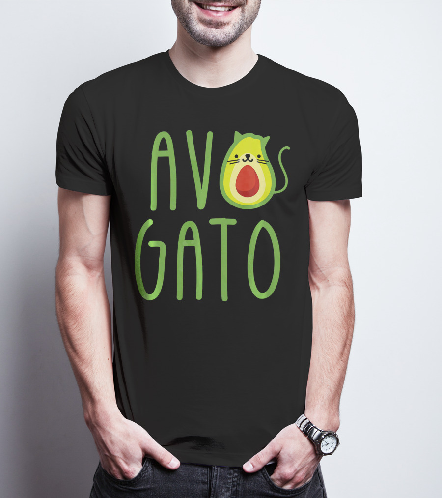 Funny Avogato Cat Cute Guacamole Avocado T-Shirt