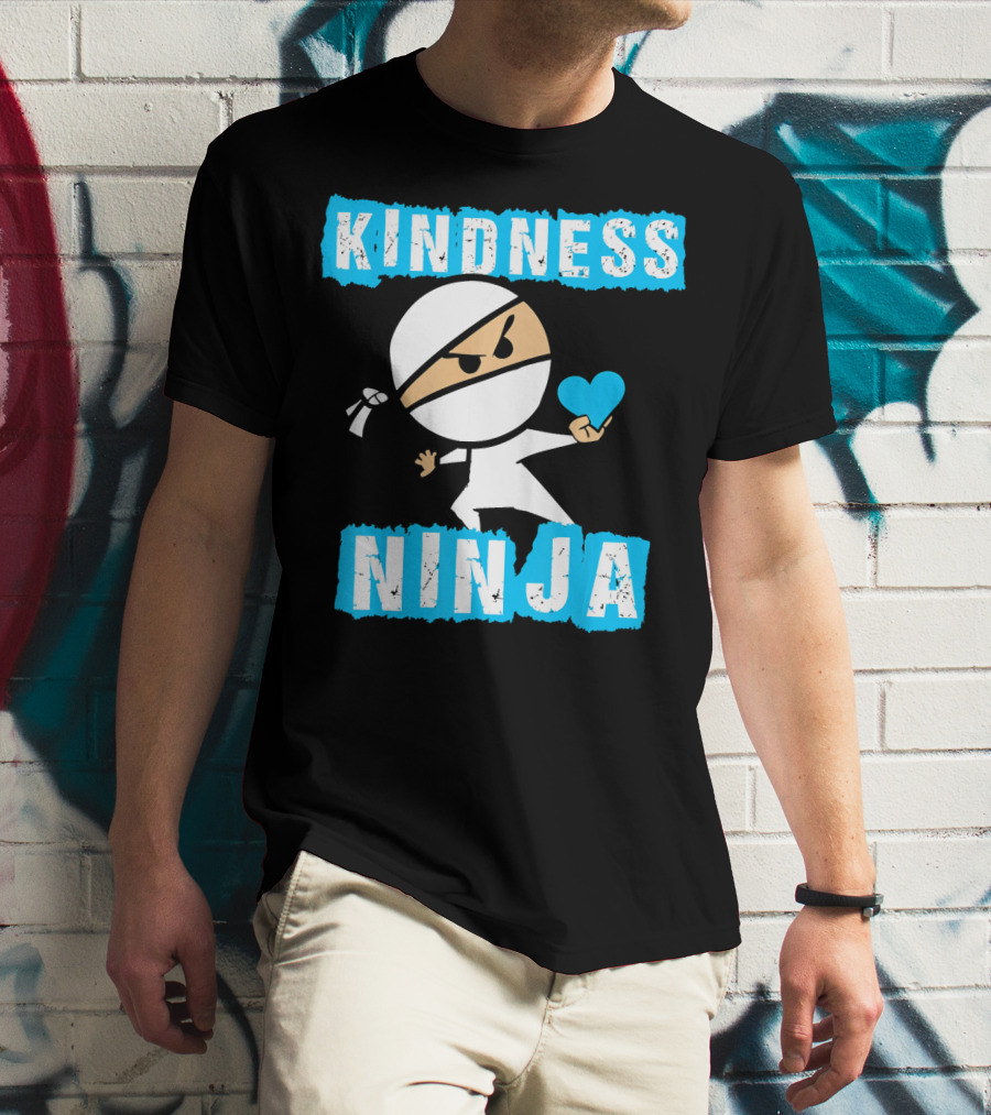 Kindness Ninja Heart-Driven Warrior T-Shirt