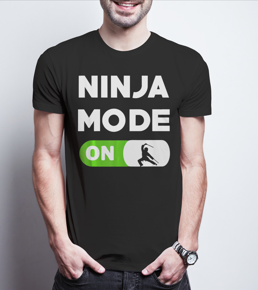 Ninja Mode ON Karate Judo Tae Kwon Do T-Shirt