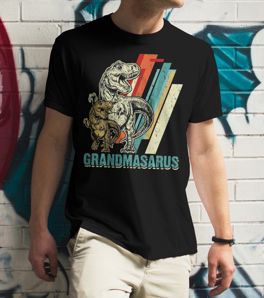Grandmasaurus Retro Vintage Dinosaur Mother's Day T-Shirt