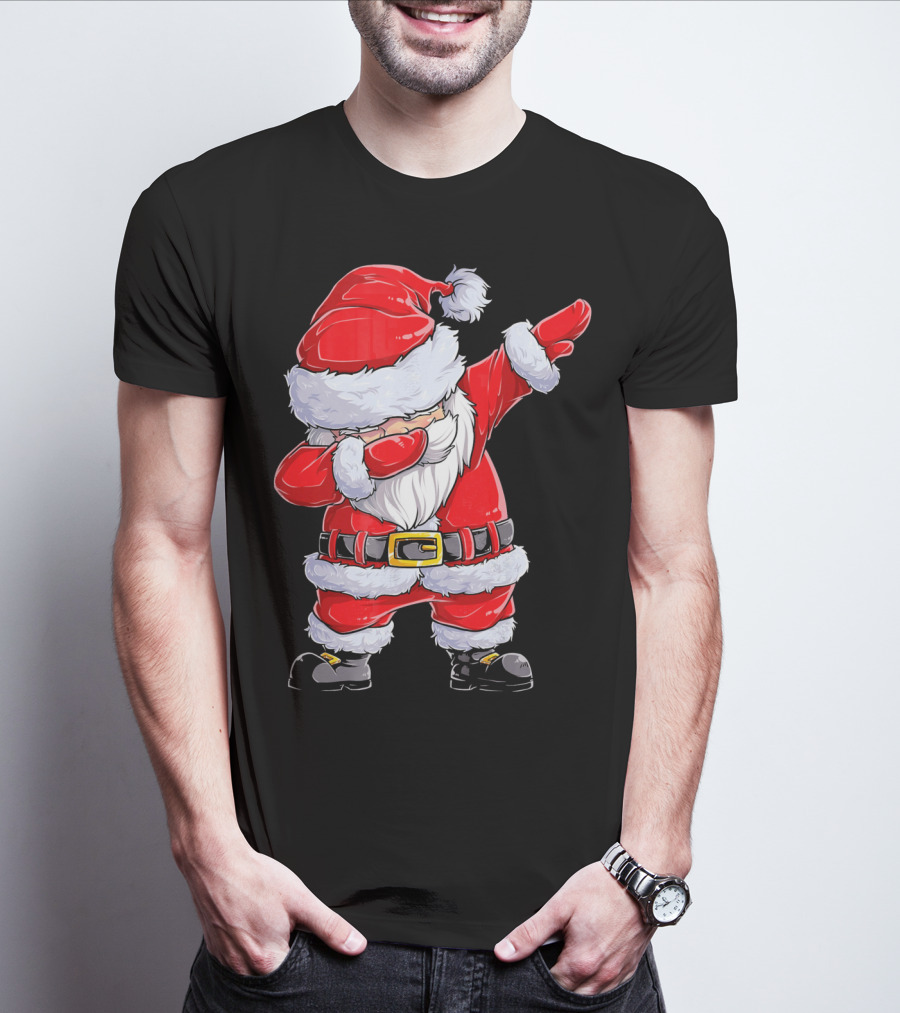 Dabbing Santa Claus Christmas Holiday Fun T-Shirt