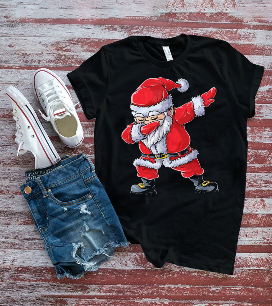 Christmas Santa Claus Dabbing T-Shirt