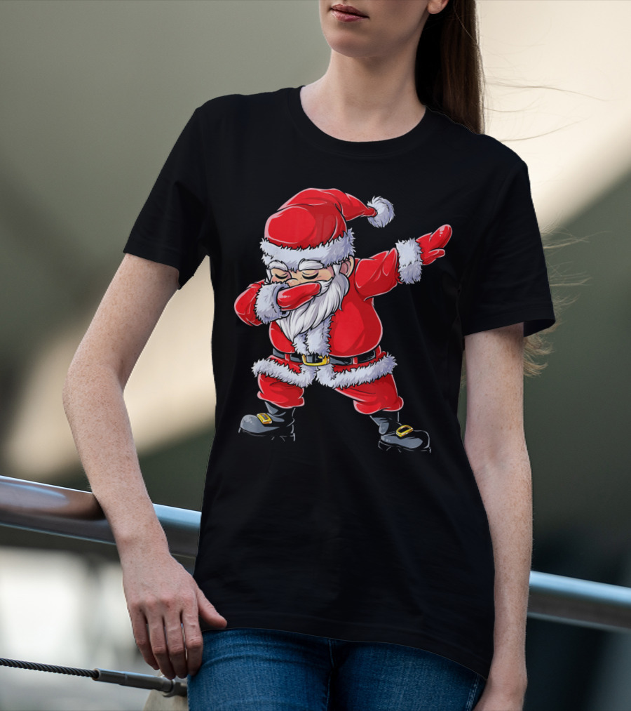 Christmas Santa Claus Dabbing T-Shirt