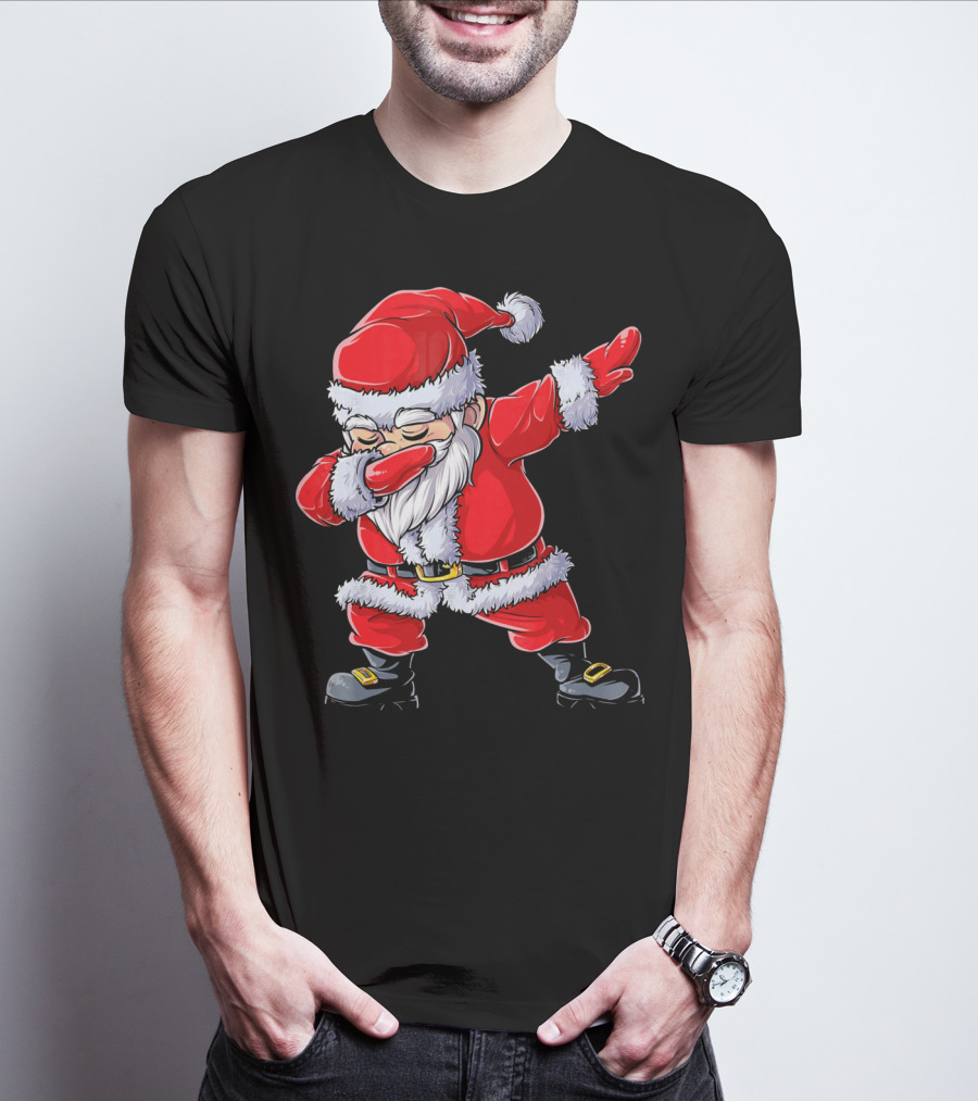 Christmas Santa Claus Dabbing T-Shirt