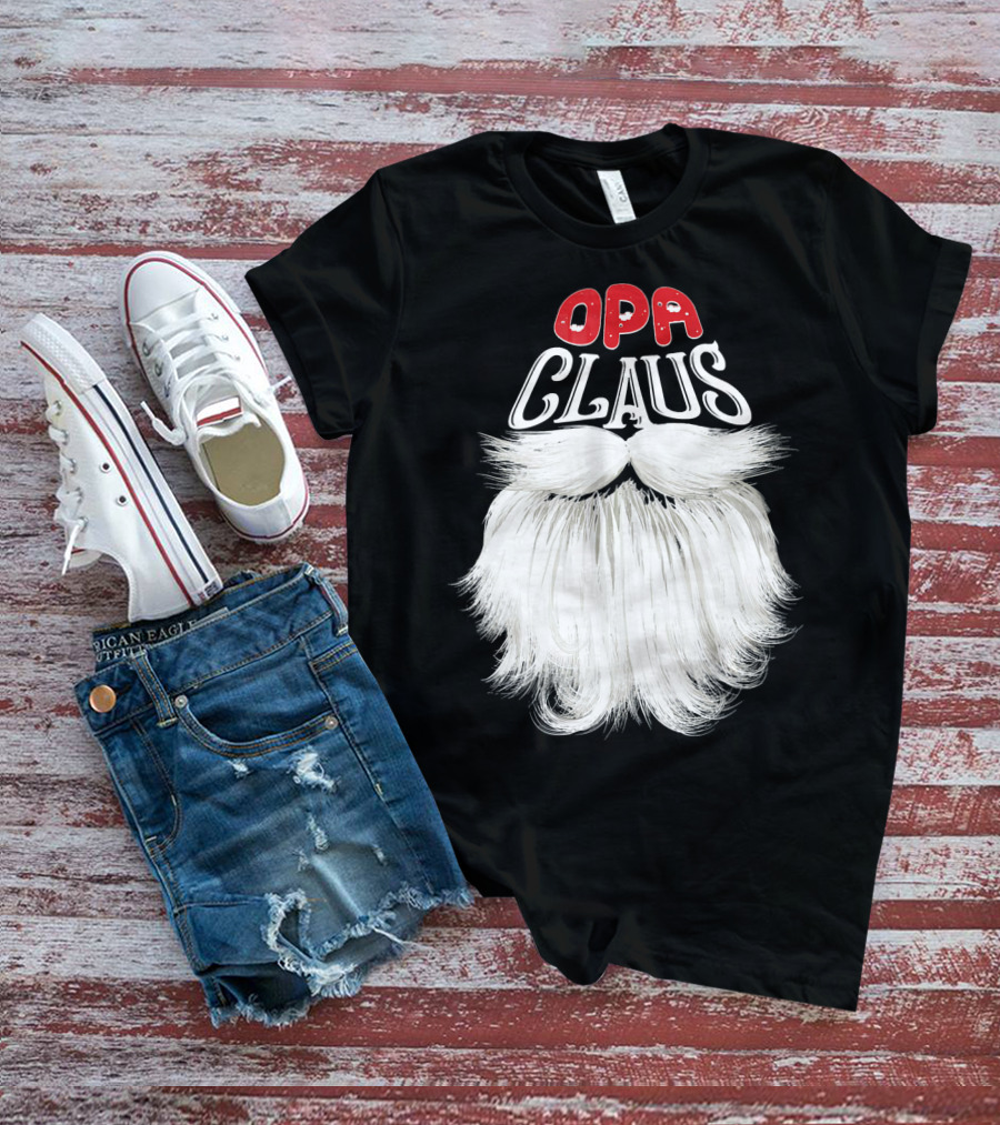 OPA Claus Funny Santa Beard T-Shirt