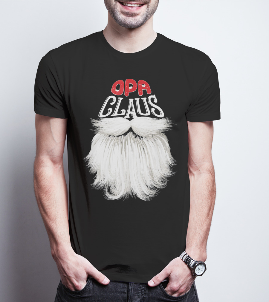 OPA Claus Funny Santa Beard T-Shirt