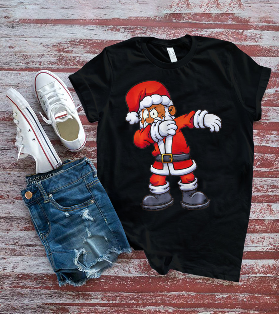Dabbing Santa Claus In Traditional Red Suit T-Shirt