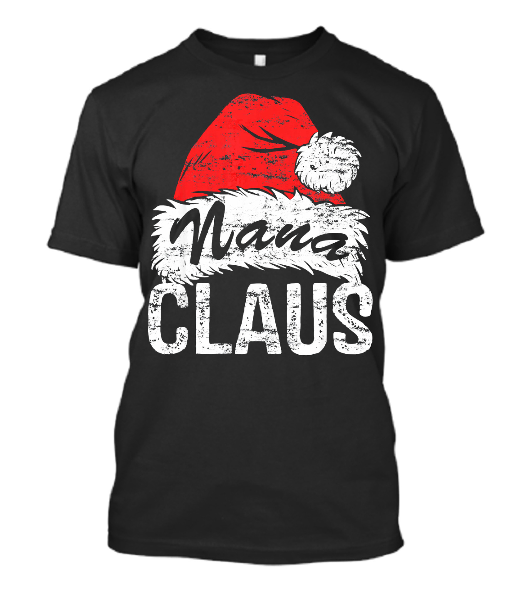 Nana Claus Matching Family Christmas Santa Hat T-Shirt