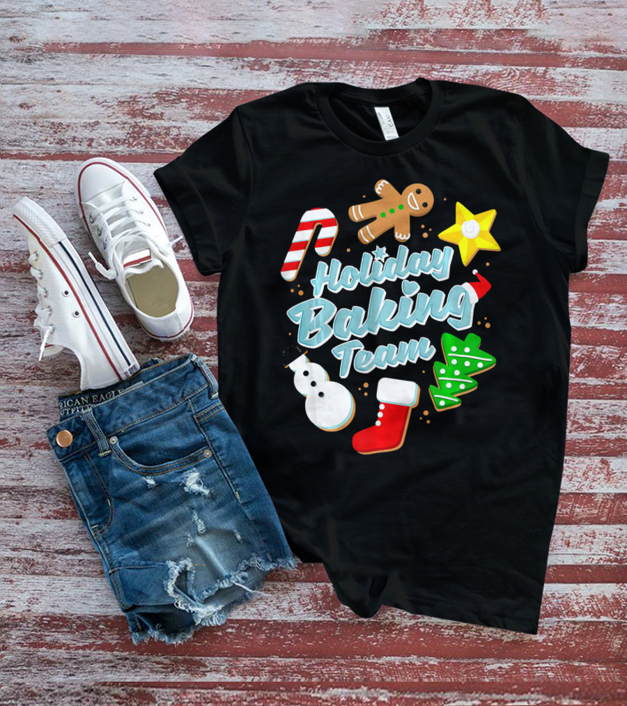 Holiday Baking Team Ugly Christmas Funny Baker T-Shirt