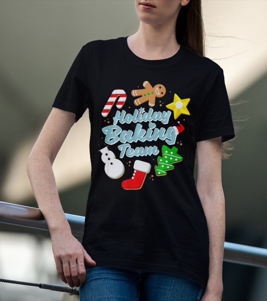 Holiday Baking Team Ugly Christmas Funny Baker T-Shirt